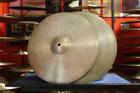 1960s A. Zildjian 14" Hi-Hats 814/820g