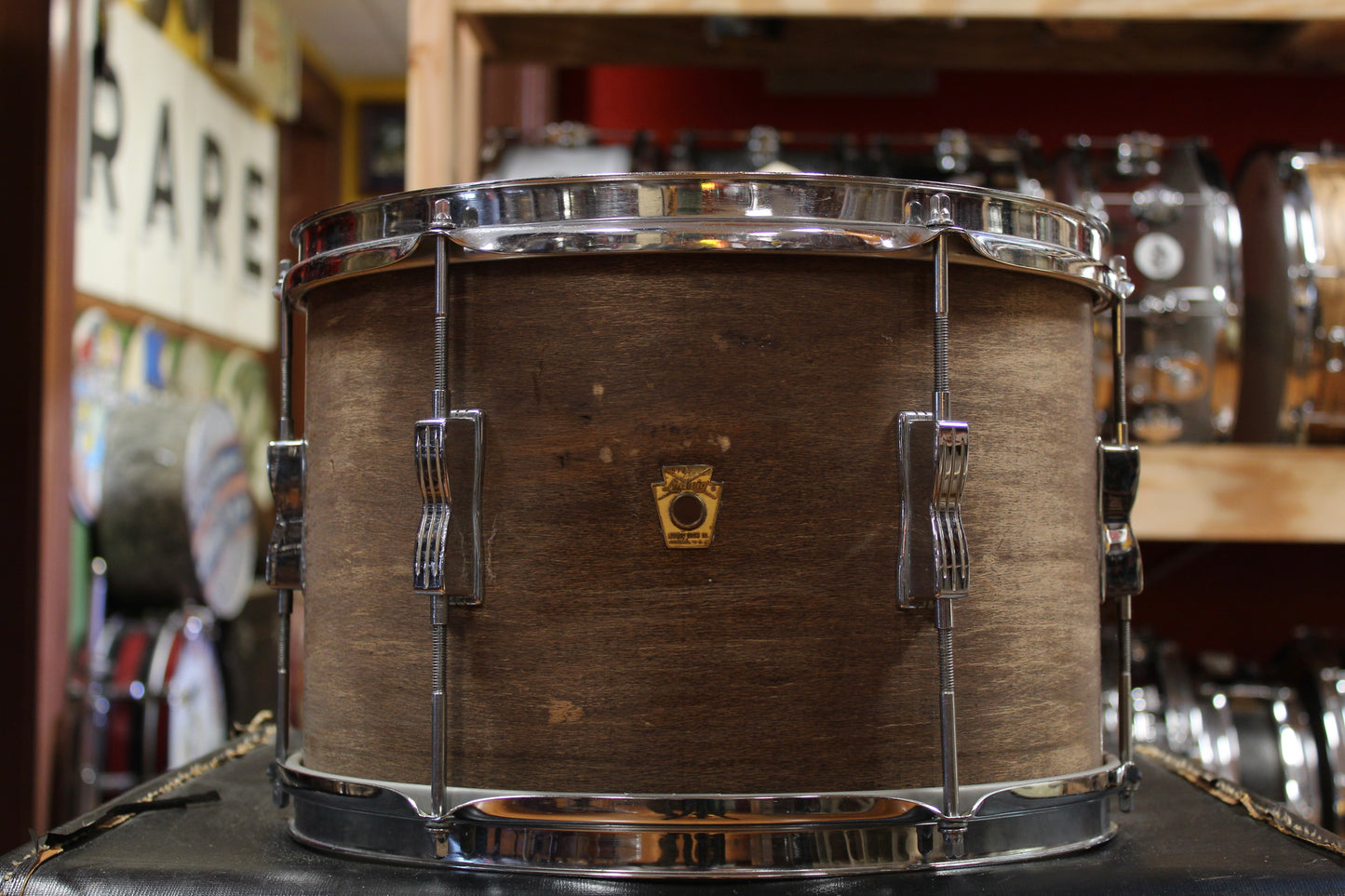 1960s Ludwig 9x13 Club Date Tom in Walnut Stain(Refinished)