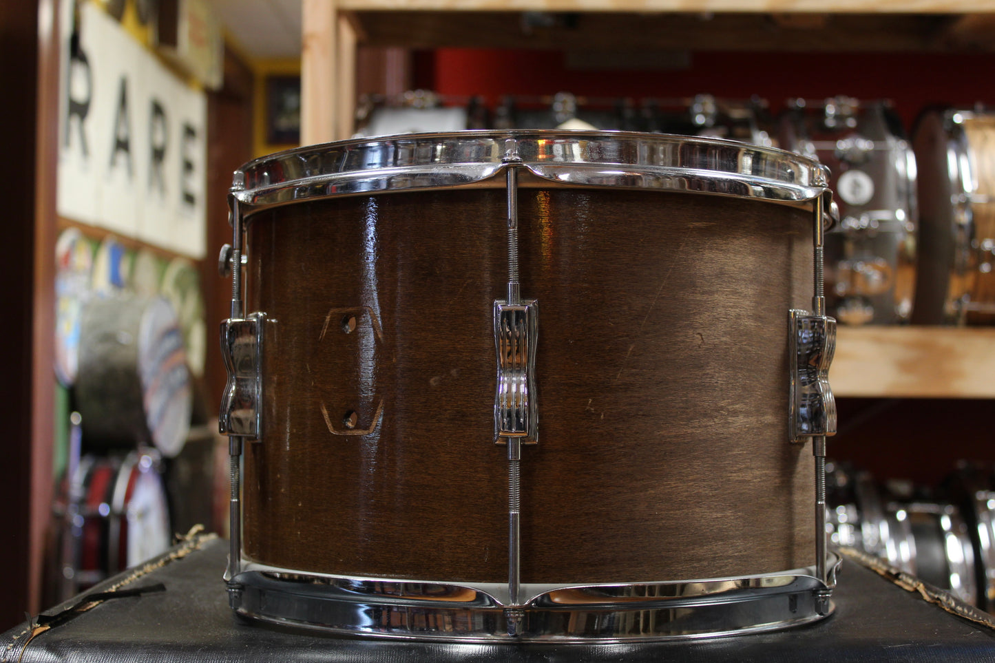 1960s Ludwig 9x13 Club Date Tom in Walnut Stain(Refinished)