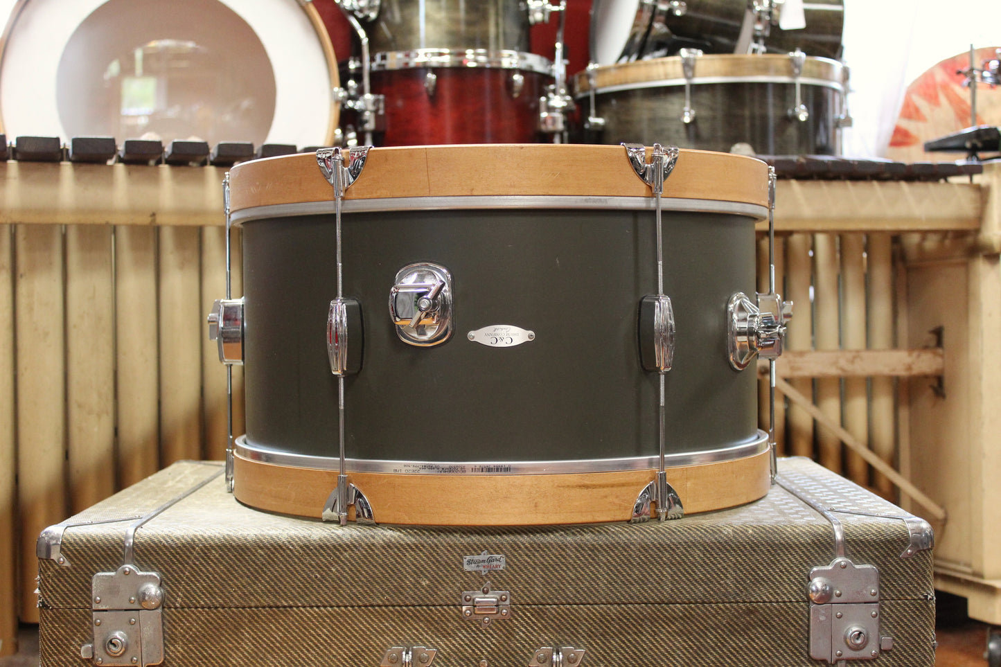 Used C&C Drum Co. Super Flyer / Player Date I 20/16/14/12/12 in Dark Olive Matte