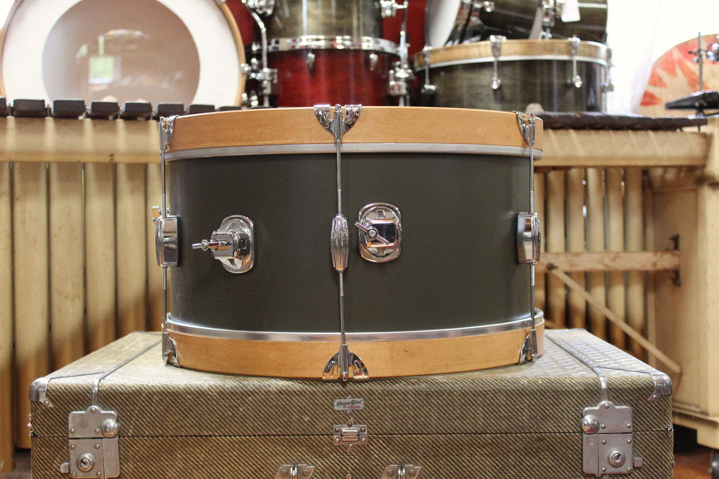 Used C&C Drum Co. Super Flyer / Player Date I 20/16/14/12/12 in Dark Olive Matte