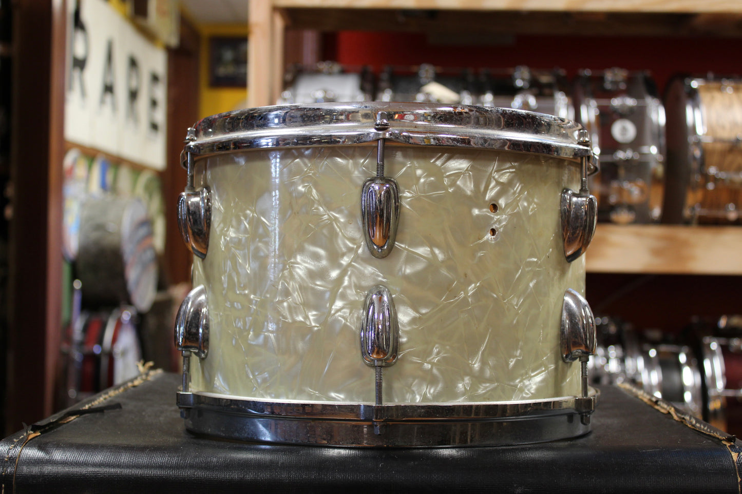1970s Slingerland 8x12 Tom in White Marine Pearl