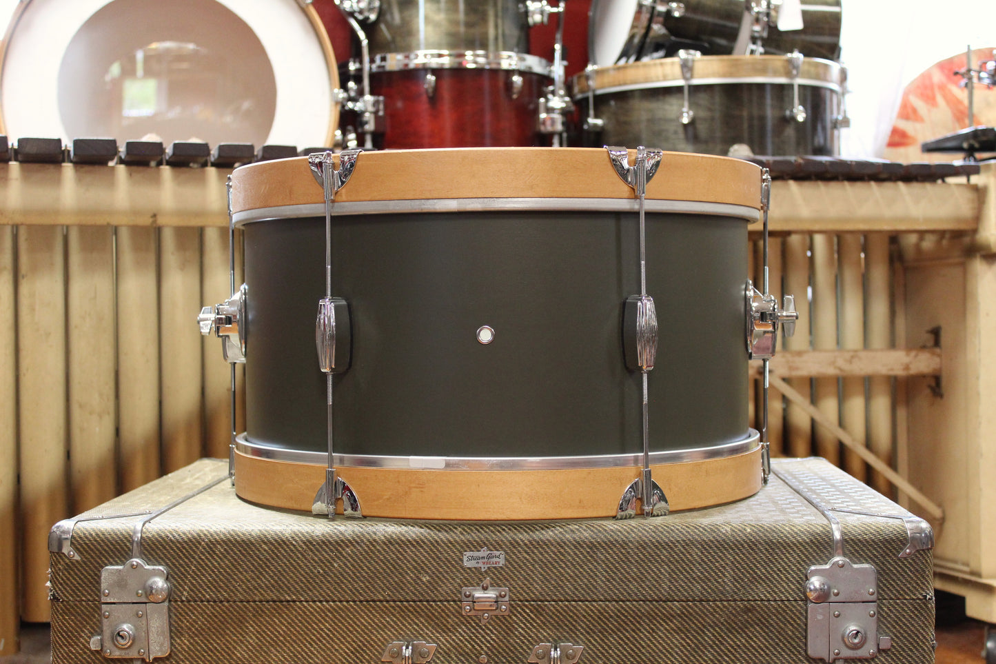 Used C&C Drum Co. Super Flyer / Player Date I 20/16/14/12/12 in Dark Olive Matte