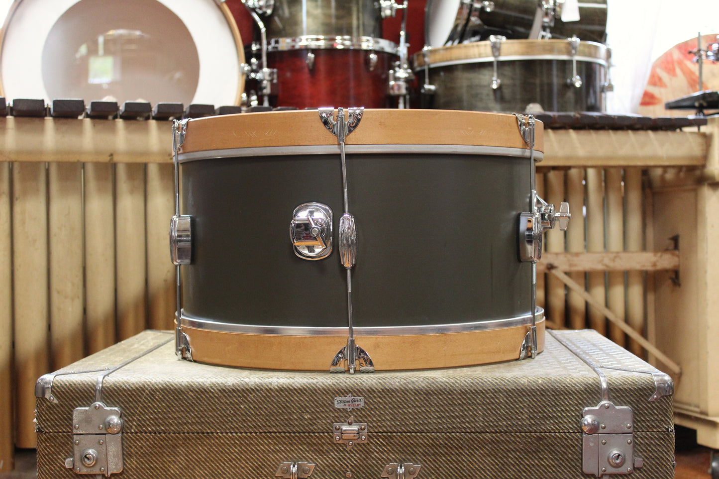 Used C&C Drum Co. Super Flyer / Player Date I 20/16/14/12/12 in Dark Olive Matte