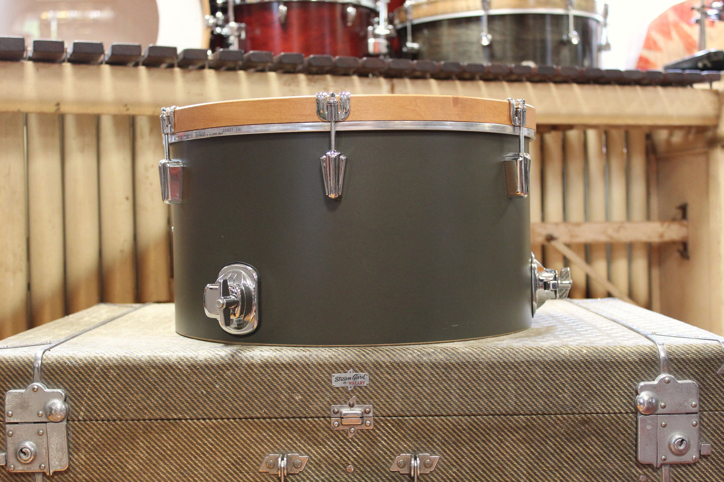 Used C&C Drum Co. Super Flyer / Player Date I 20/16/14/12/12 in Dark Olive Matte