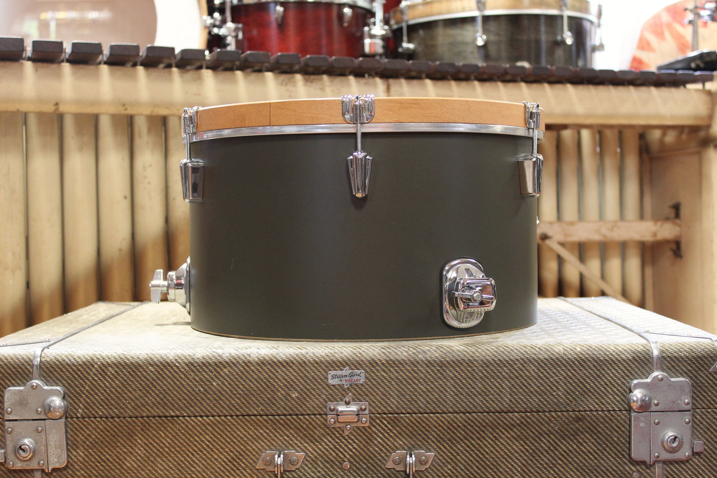 Used C&C Drum Co. Super Flyer / Player Date I 20/16/14/12/12 in Dark Olive Matte