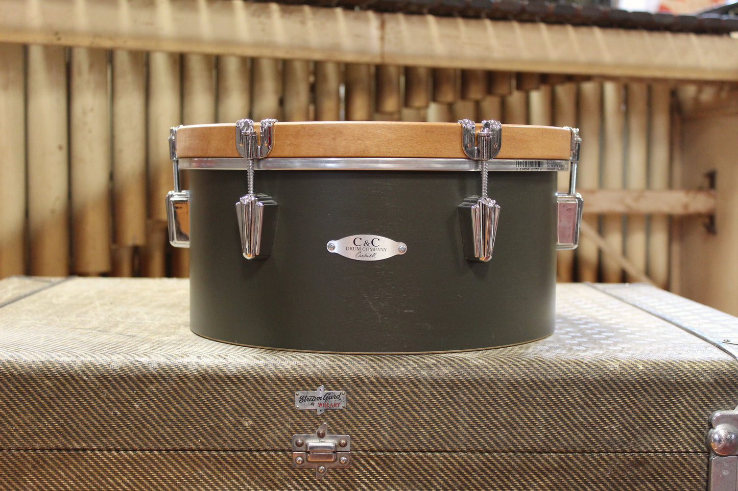 Used C&C Drum Co. Super Flyer / Player Date I 20/16/14/12/12 in Dark Olive Matte