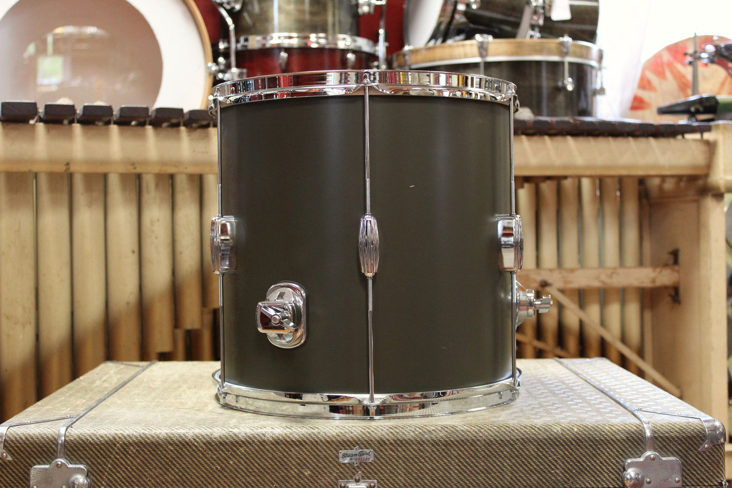 Used C&C Drum Co. Super Flyer / Player Date I 20/16/14/12/12 in Dark Olive Matte