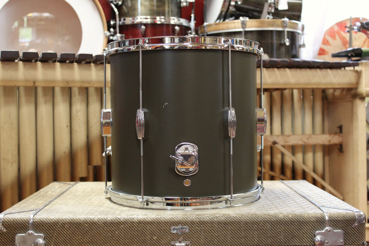 Used C&C Drum Co. Super Flyer / Player Date I 20/16/14/12/12 in Dark Olive Matte