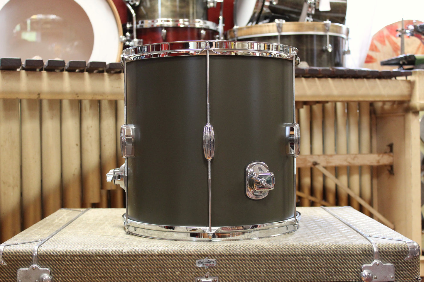 Used C&C Drum Co. Super Flyer / Player Date I 20/16/14/12/12 in Dark Olive Matte