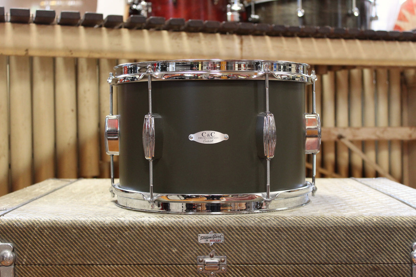 Used C&C Drum Co. Super Flyer / Player Date I 20/16/14/12/12 in Dark Olive Matte