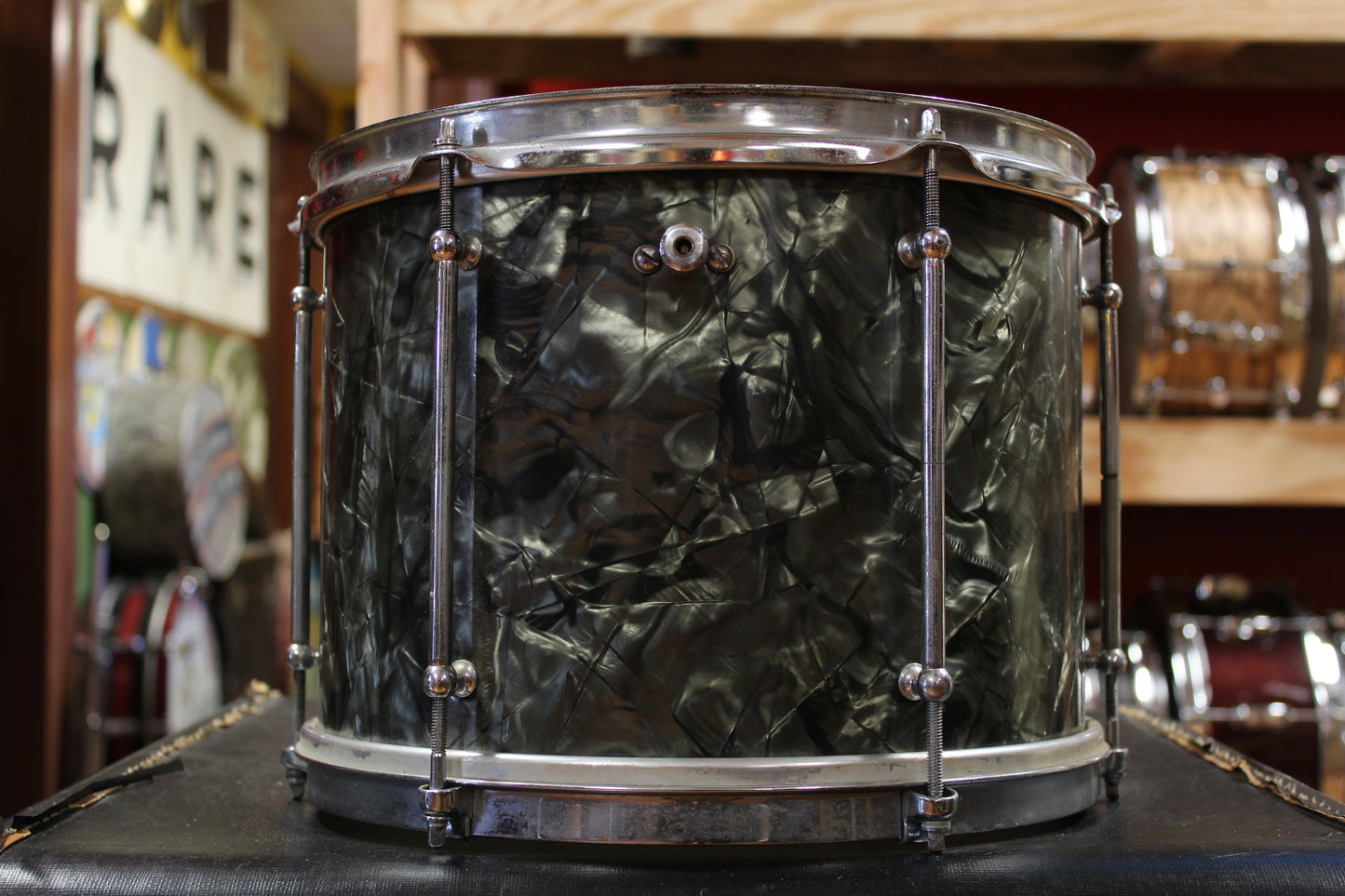 1940s Slingerland 9x12 Tom in Black Diamond Pearl
