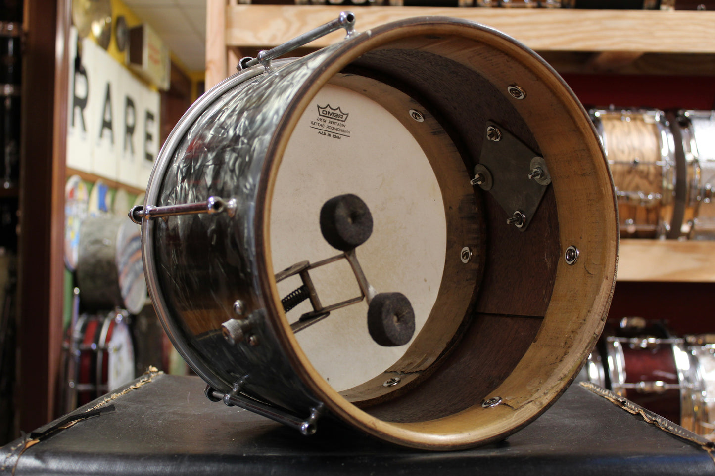 1940s Slingerland 9x12 Tom in Black Diamond Pearl