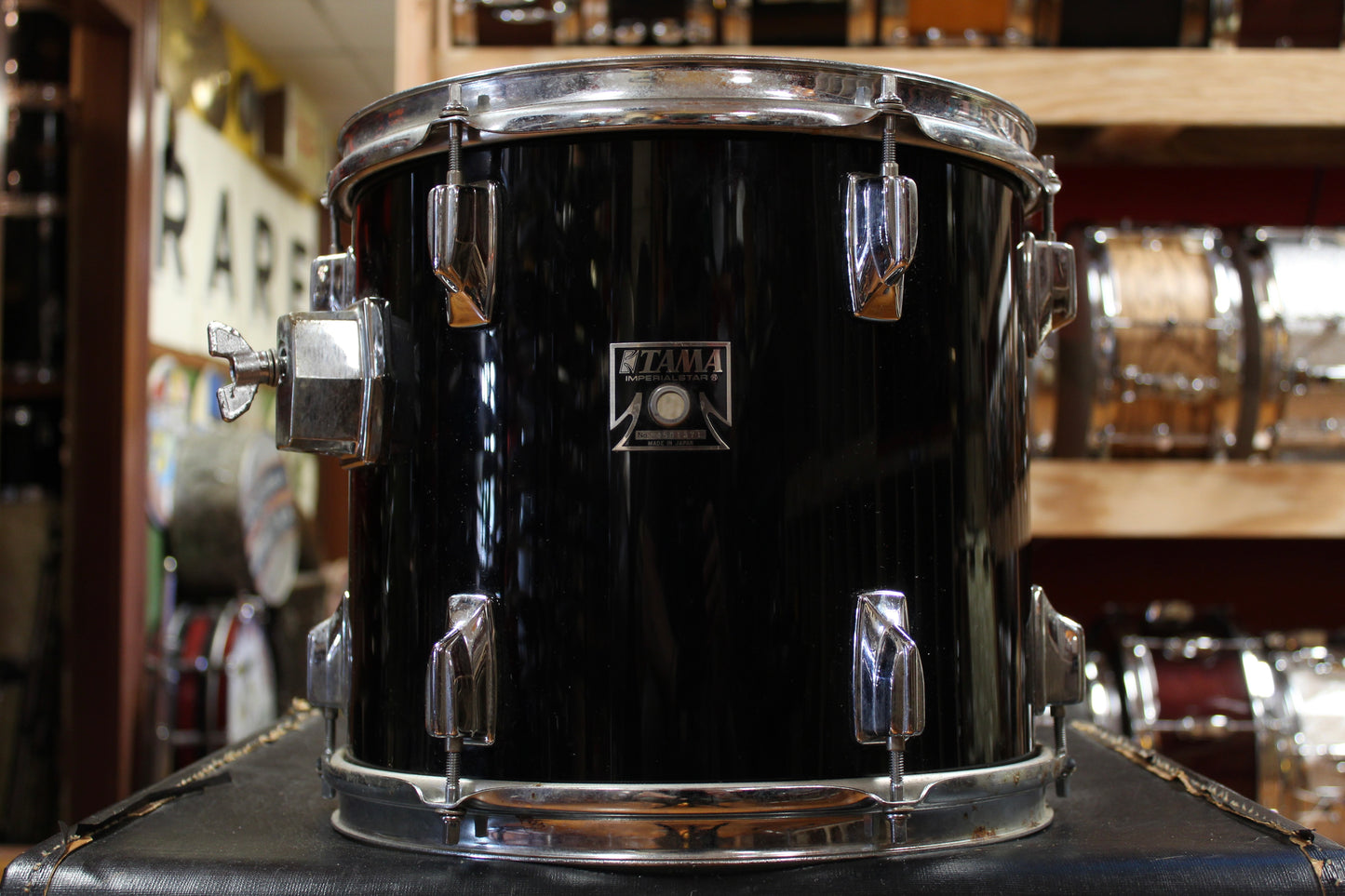 1980s Tama 11x12 Imperialstar Tom in Jet Black