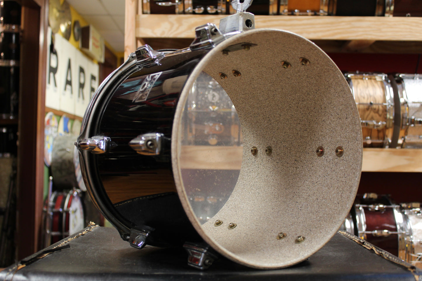 1980s Tama 11x12 Imperialstar Tom in Jet Black