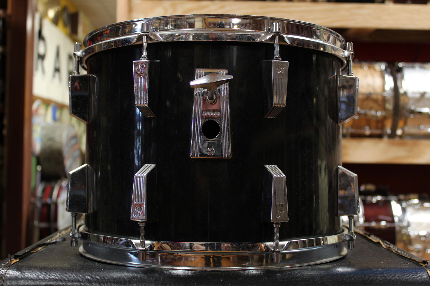 1970s Sonor 10x14 Phonic Tom in High Gloss Black