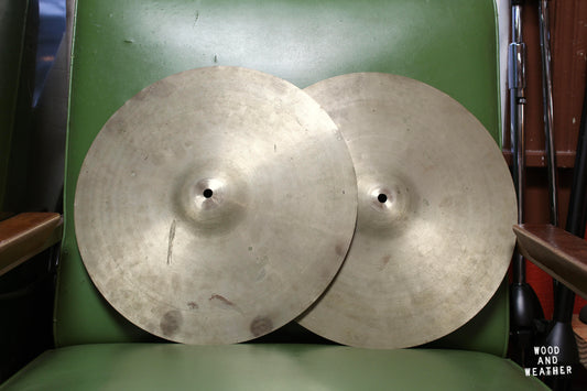 1960s Beverley 14" Hi-Hat Cymbals 595/615g