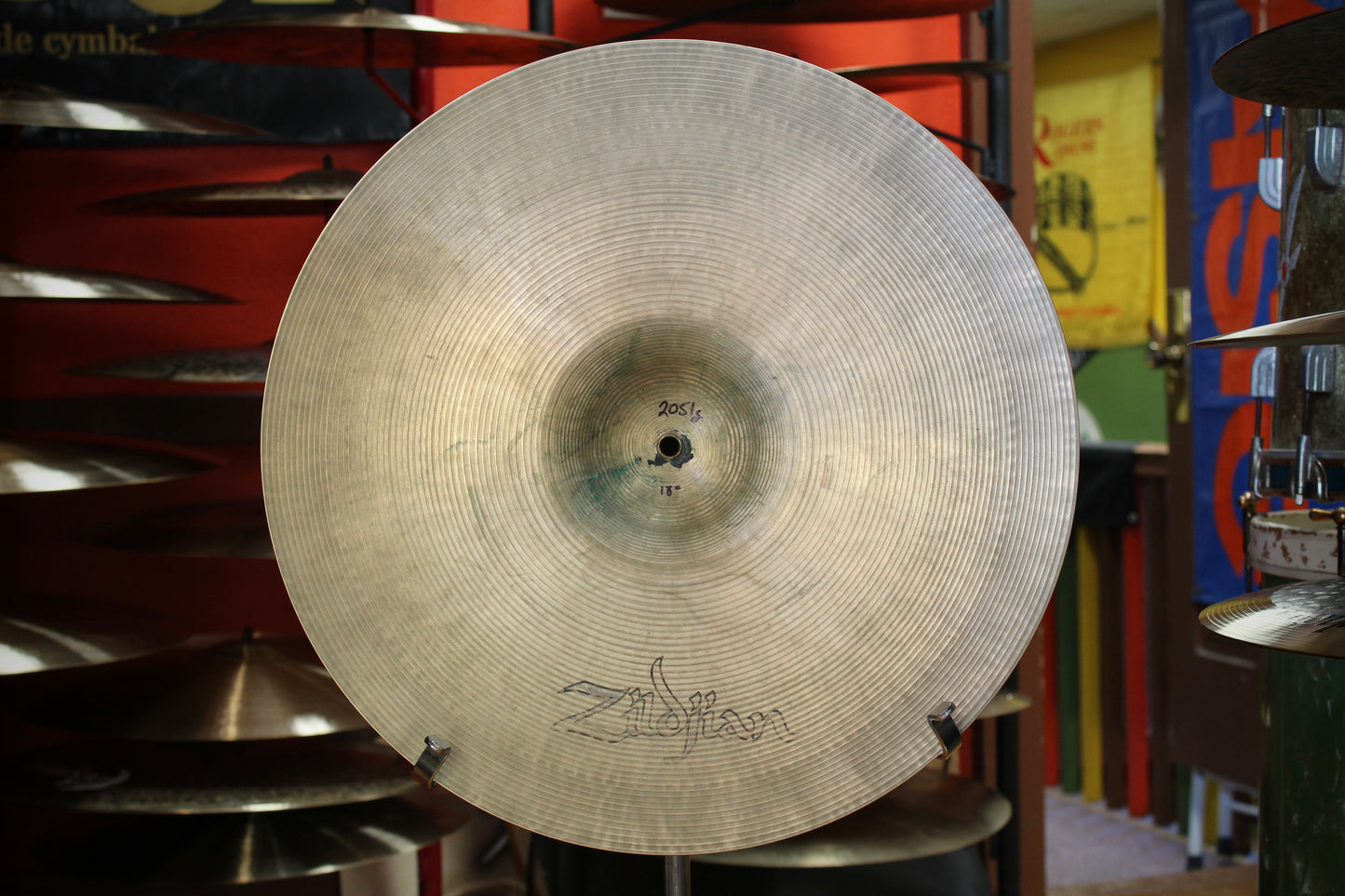 1970s A. Zildjian 18" Concert Band Cymbal 2051g