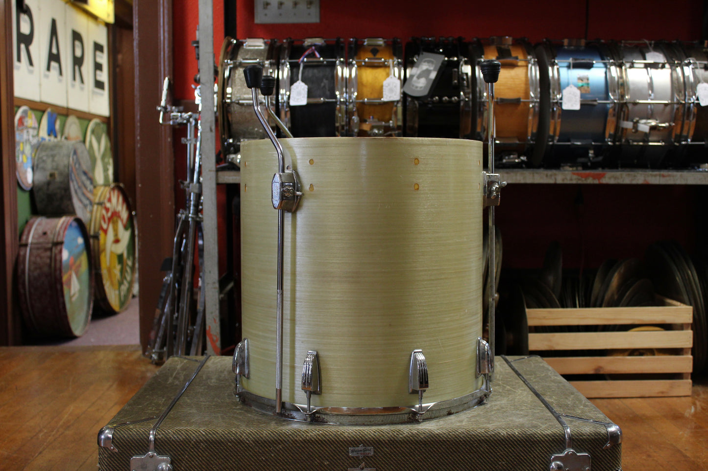 1960's Blaemire Fiberglass 13" Tom and 16" Floor Tom Pair