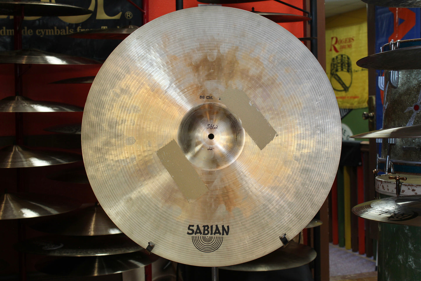 1980s Sabian 22" Heavy Rock Ride 3882g