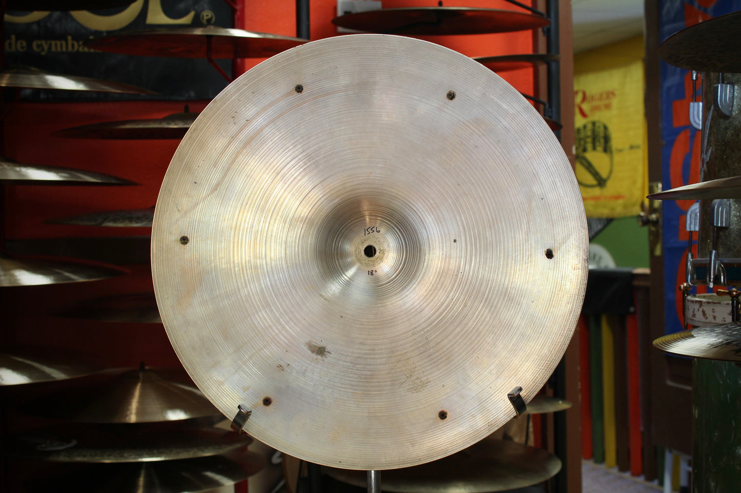 1960s A. Zildjian 18" Sizzle Crash-Ride 1556g