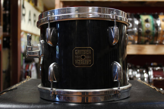 1980s Gretsch 8x10 Square Badge Tom in Black Nitron