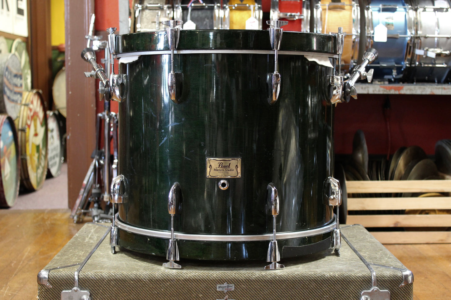 2000's Pearl Master Studio Outfit in Emerald Mist Lacquer 16x20 12x14 10x12 10x10