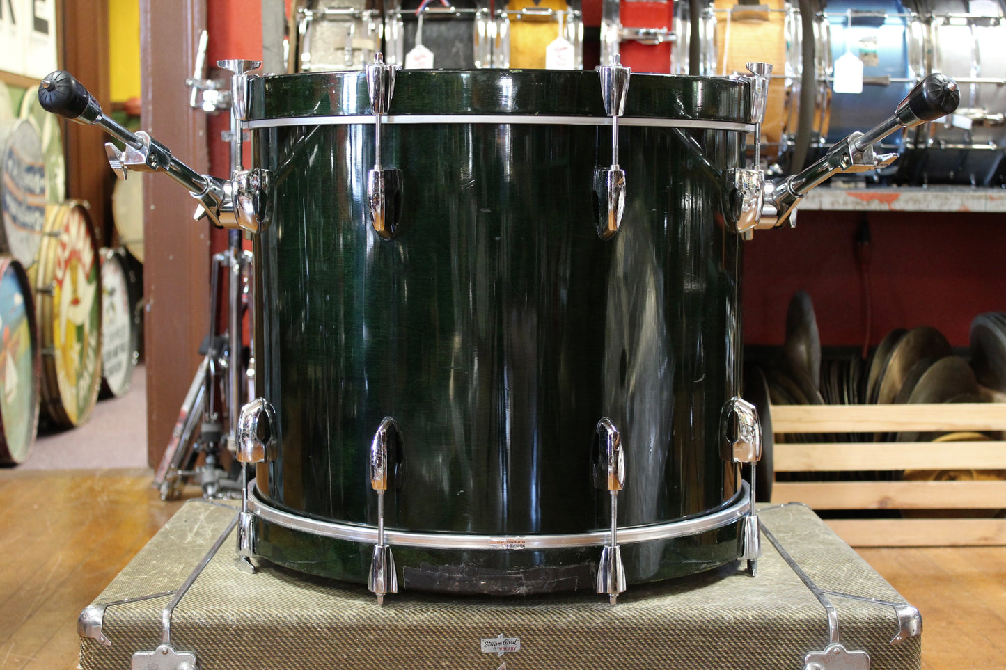 2000's Pearl Master Studio Outfit in Emerald Mist Lacquer 16x20 12x14 10x12 10x10