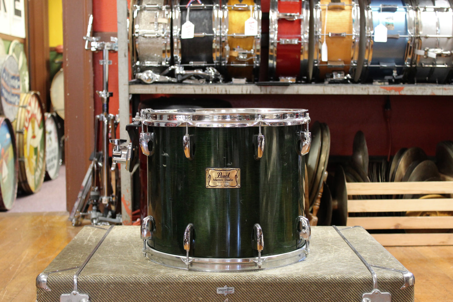 2000's Pearl Master Studio Outfit in Emerald Mist Lacquer 16x20 12x14 10x12 10x10