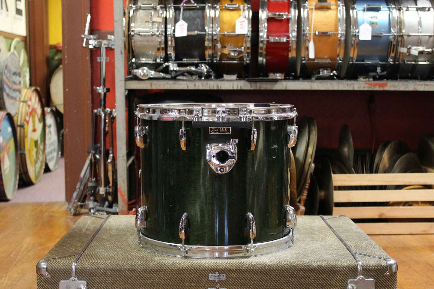 2000's Pearl Master Studio Outfit in Emerald Mist Lacquer 16x20 12x14 10x12 10x10