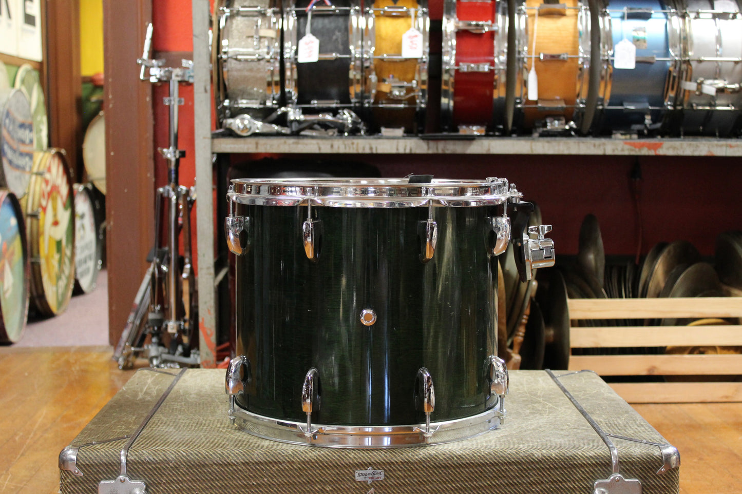 2000's Pearl Master Studio Outfit in Emerald Mist Lacquer 16x20 12x14 10x12 10x10