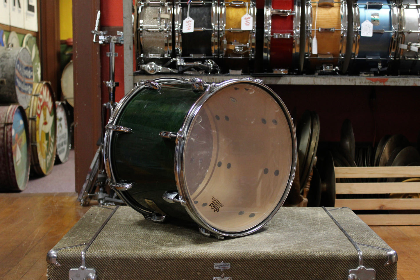 2000's Pearl Master Studio Outfit in Emerald Mist Lacquer 16x20 12x14 10x12 10x10