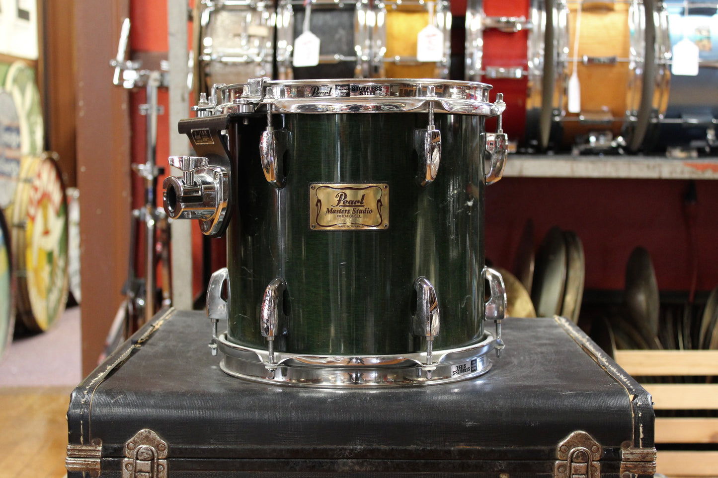 2000's Pearl Master Studio Outfit in Emerald Mist Lacquer 16x20 12x14 10x12 10x10