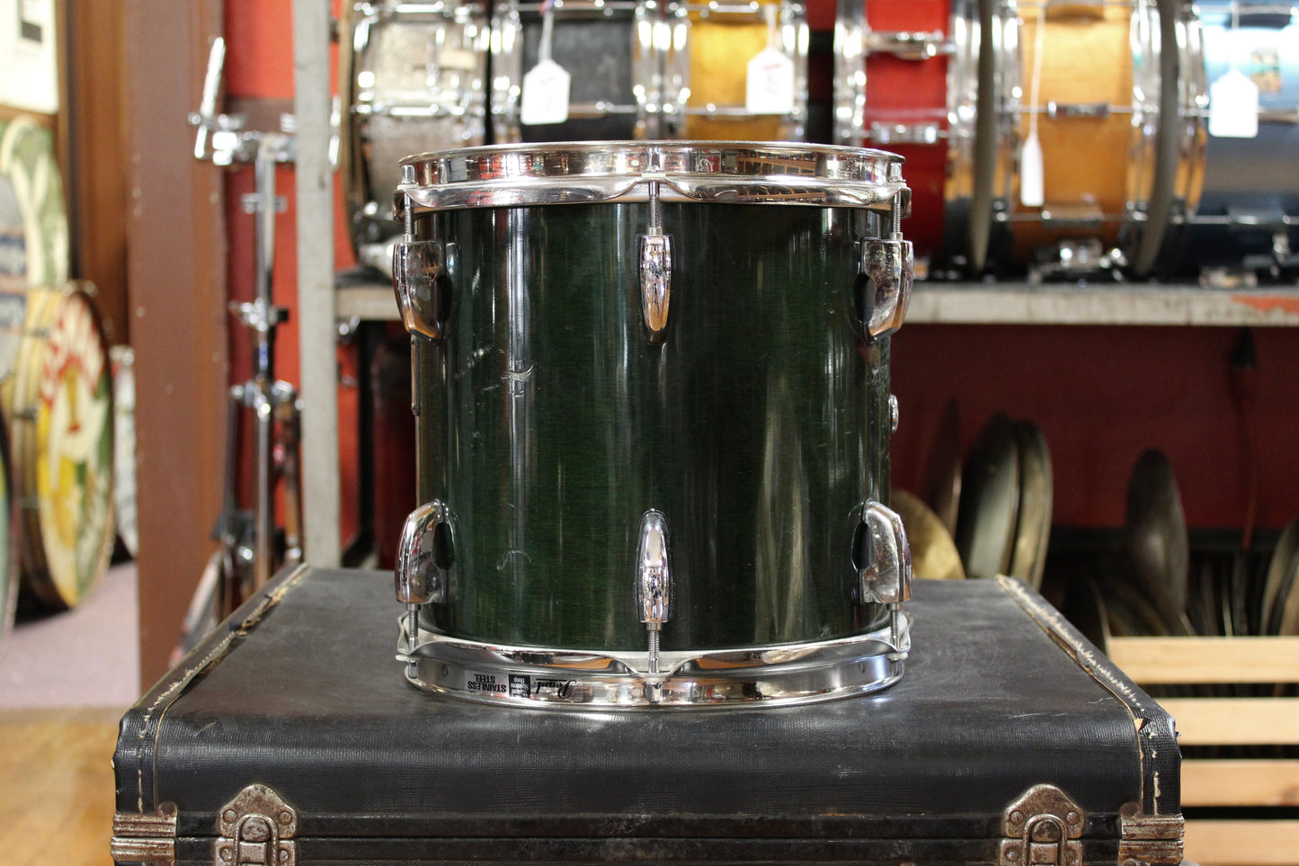 2000's Pearl Master Studio Outfit in Emerald Mist Lacquer 16x20 12x14 10x12 10x10