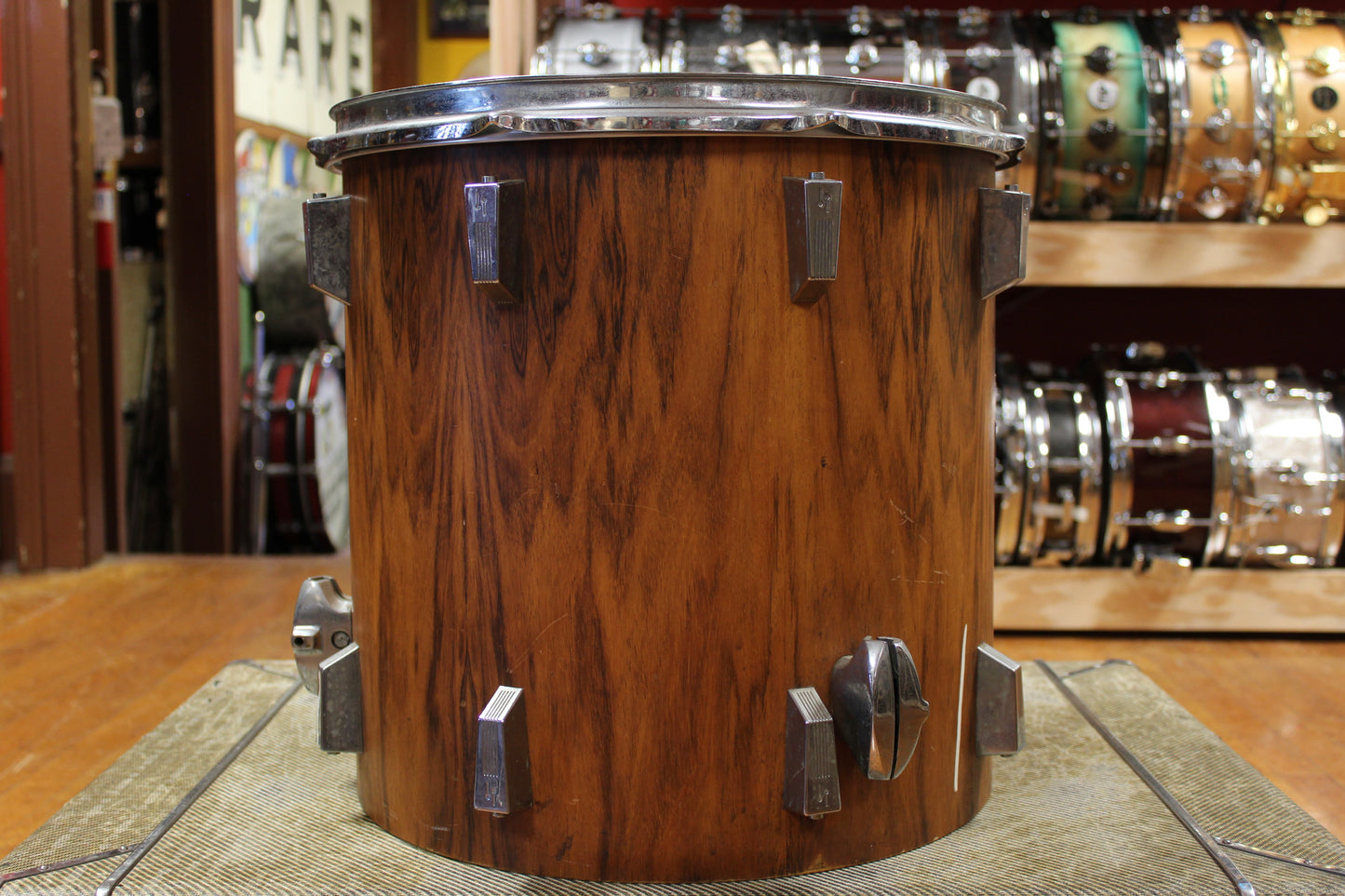 1970s Sonor 16x16 Phonic Floor Tom in Rosewood Veneer