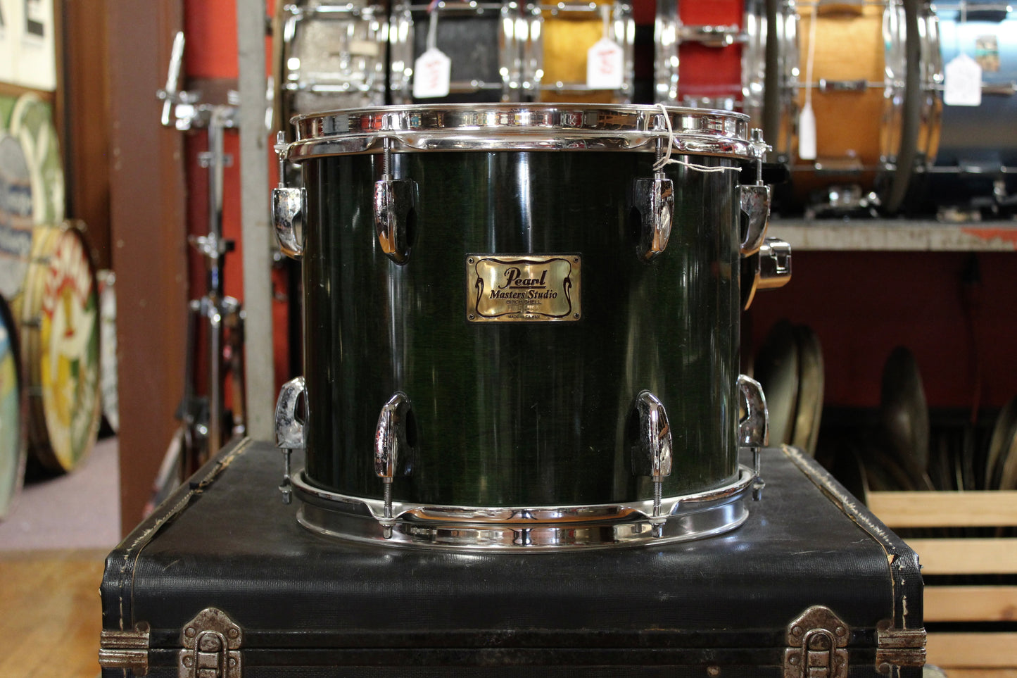 2000's Pearl Master Studio Outfit in Emerald Mist Lacquer 16x20 12x14 10x12 10x10