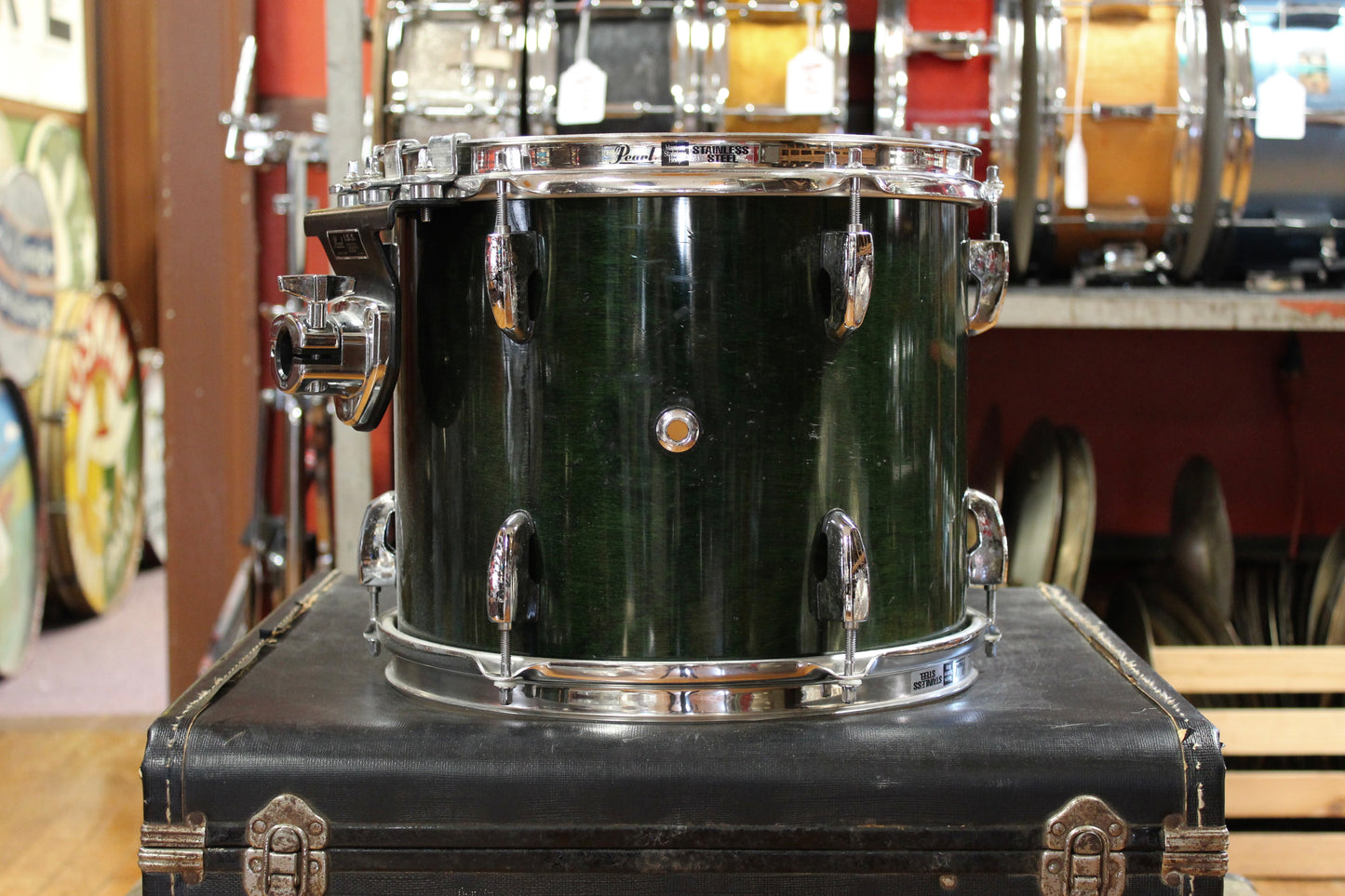 2000's Pearl Master Studio Outfit in Emerald Mist Lacquer 16x20 12x14 10x12 10x10