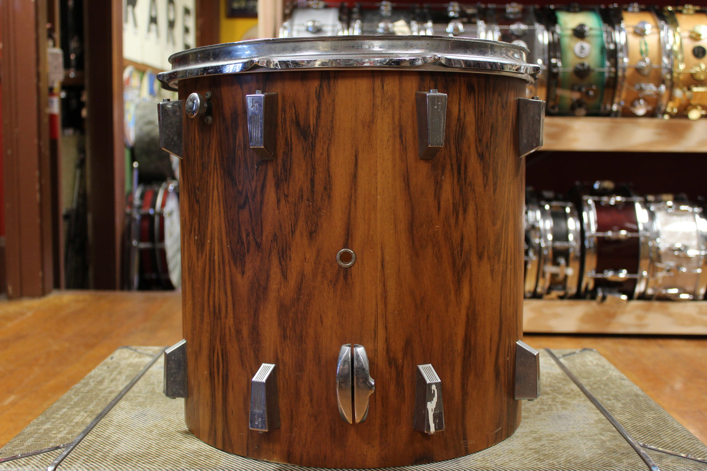 1970s Sonor 16x16 Phonic Floor Tom in Rosewood Veneer
