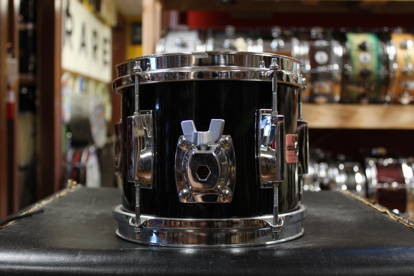 1980s Yamaha 6.5x8 Tom in Black Lacquer