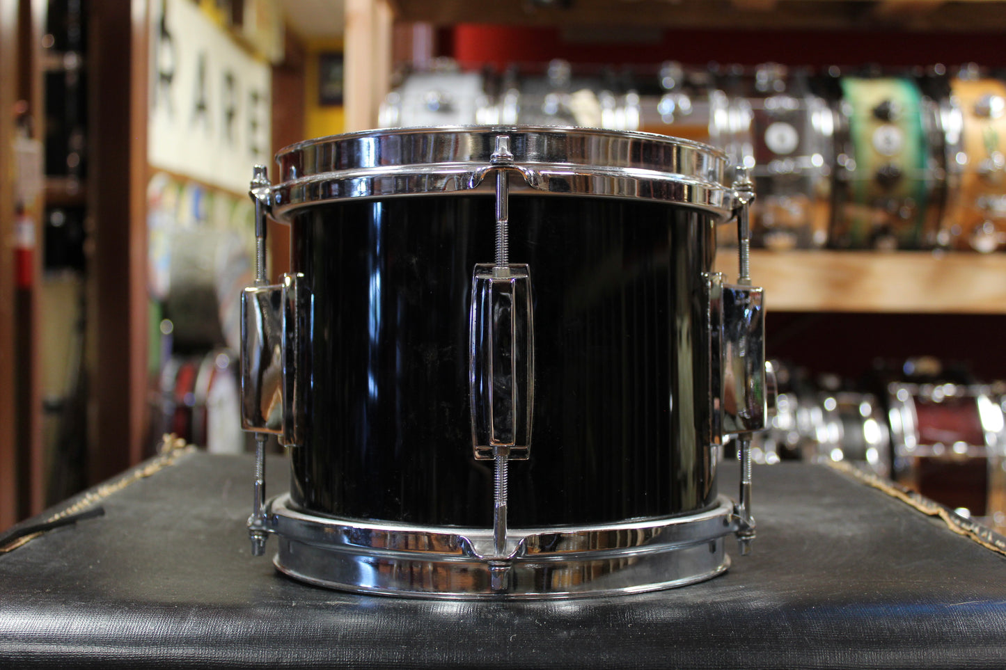 1980s Yamaha 6.5x8 Tom in Black Lacquer