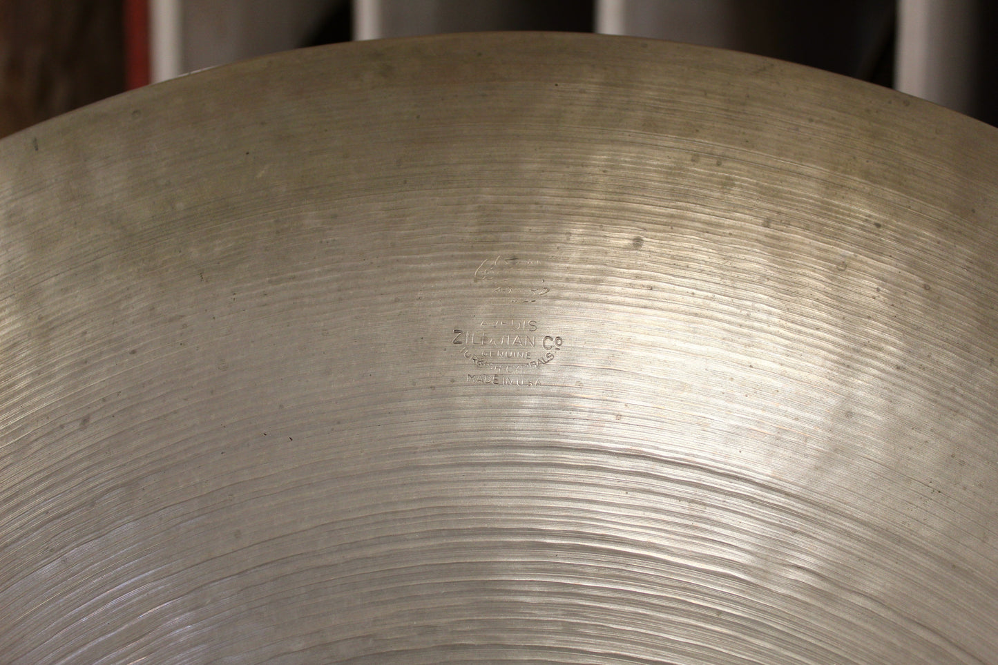 1940s A. Zildjian 22" Transition Stamp Ride 2915g
