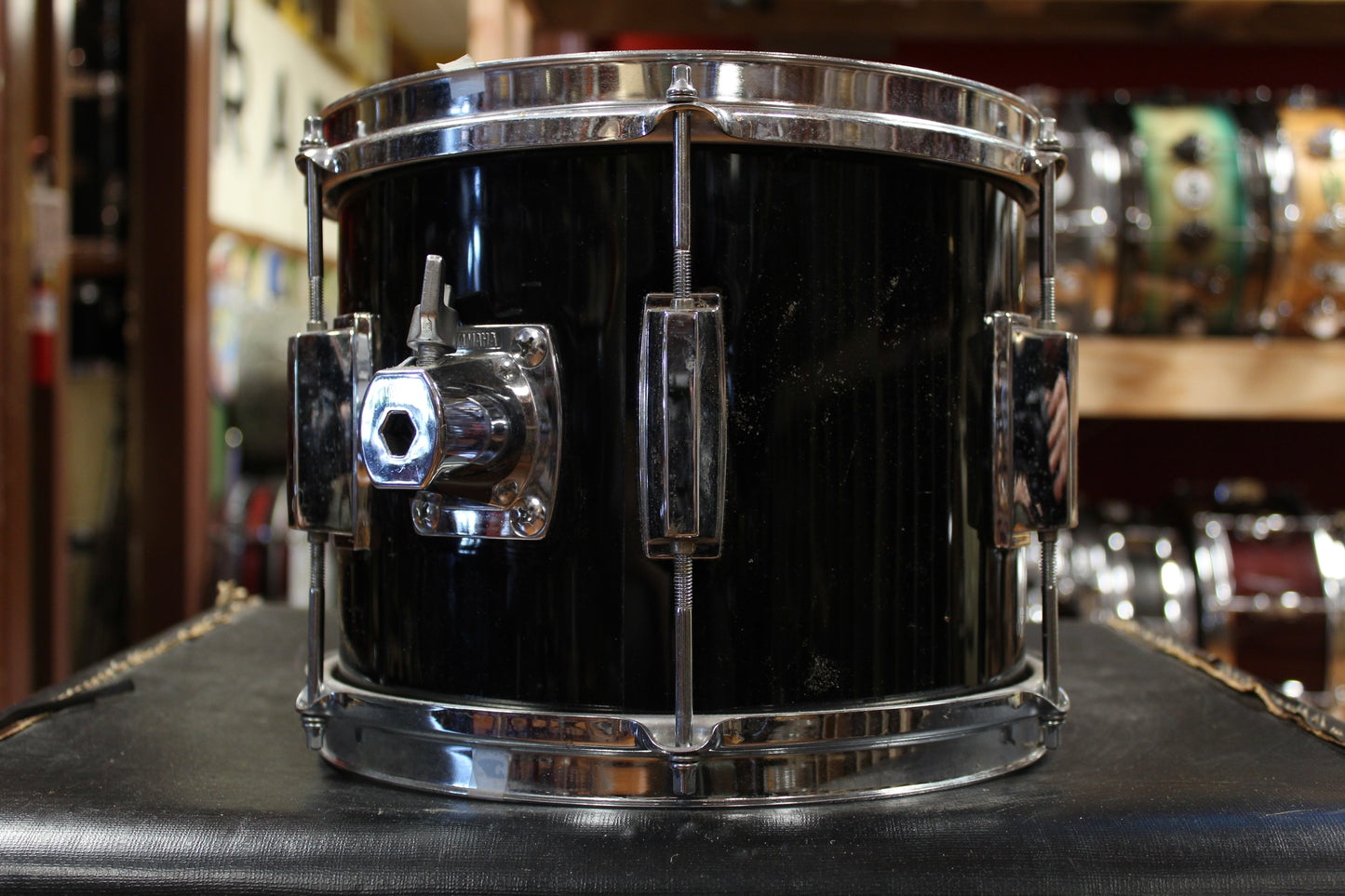 1980s Yamaha 8x10 Tom in Black Lacquer