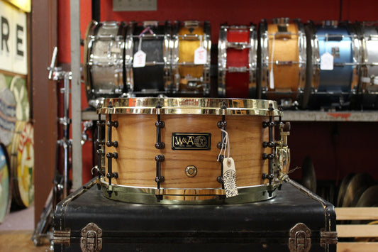 00's Walberg and Auge 7x14 Oak Snare Drum in Natural Finish