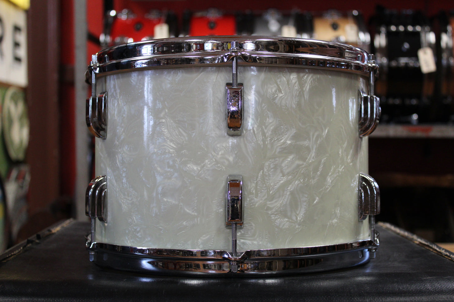 1960s Leedy 8x12 Tom in White Marine Pearl