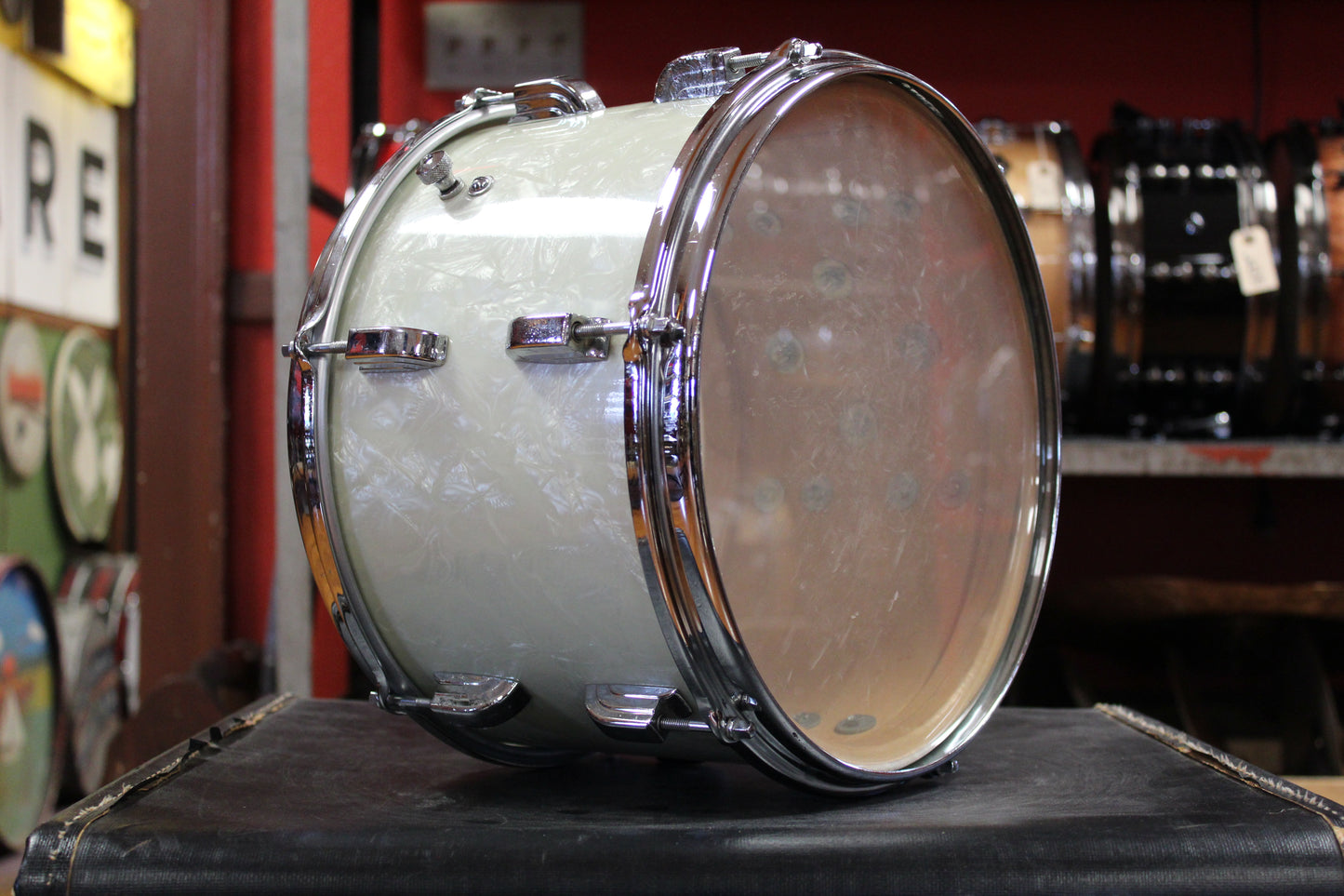 1960s Leedy 8x12 Tom in White Marine Pearl