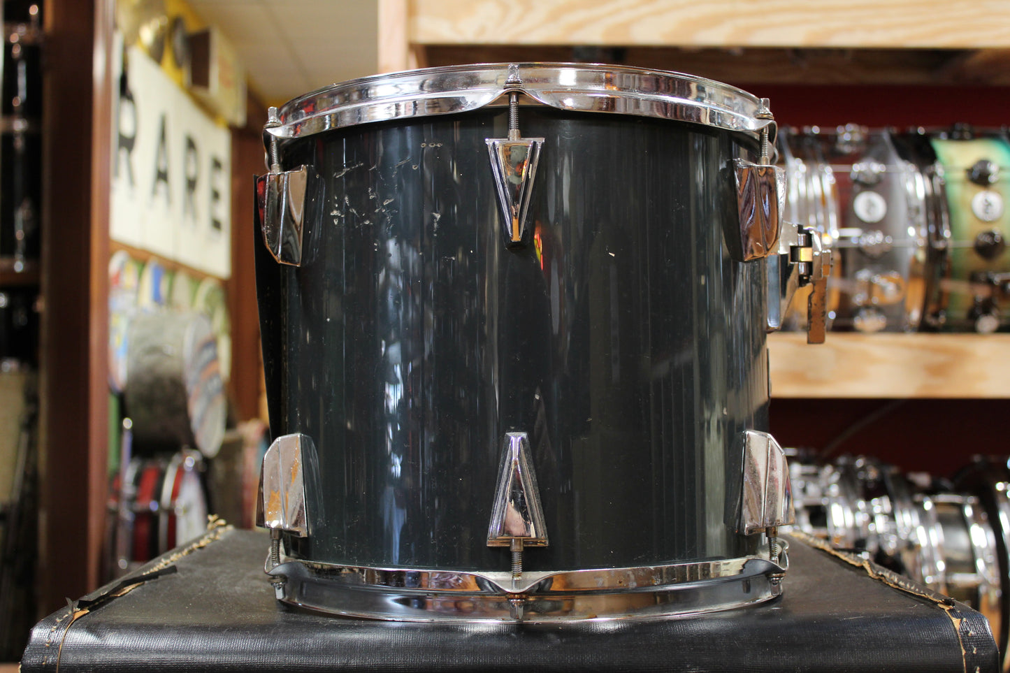 1980s Tama 11x12 Granstar Tom in Gun Metallic Grey