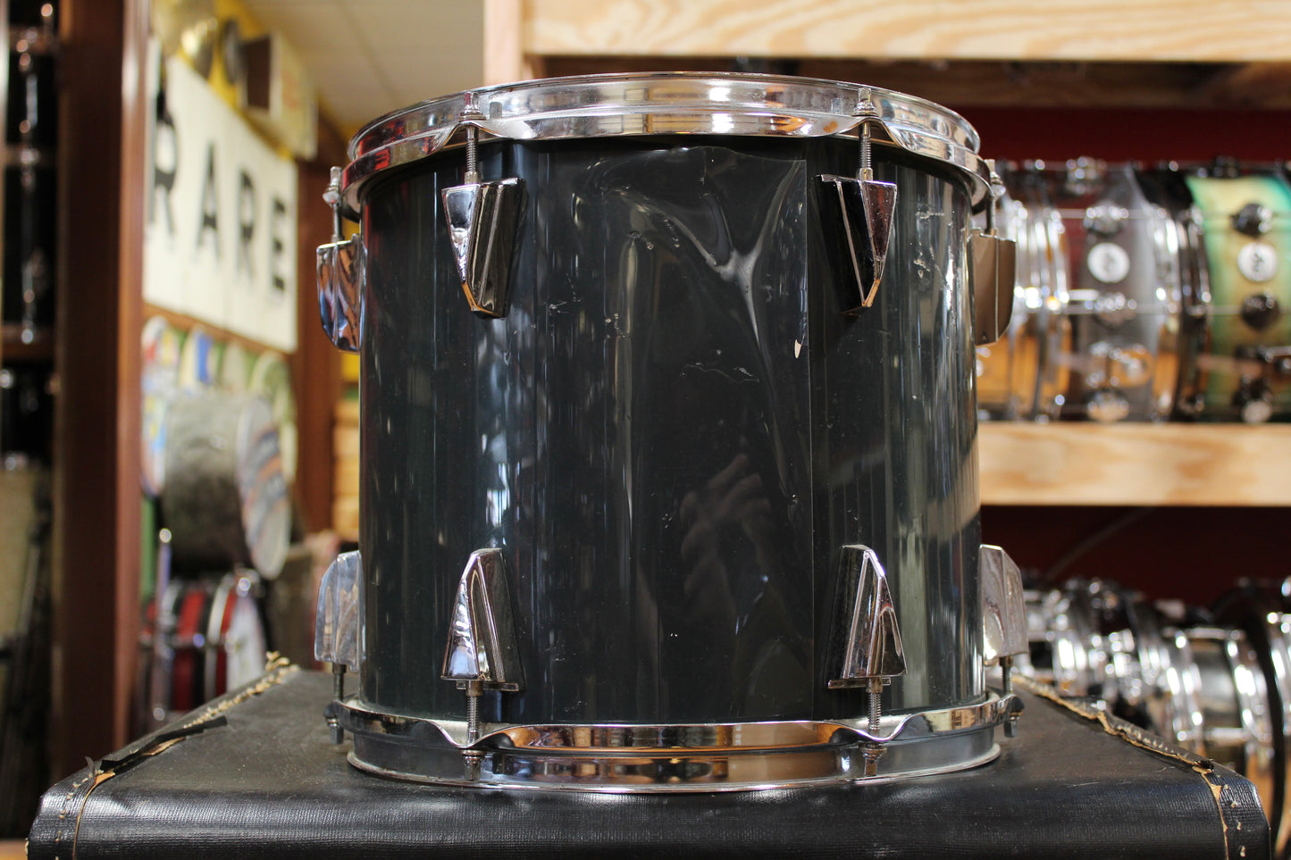 1980s Tama 11x12 Granstar Tom in Gun Metallic Grey