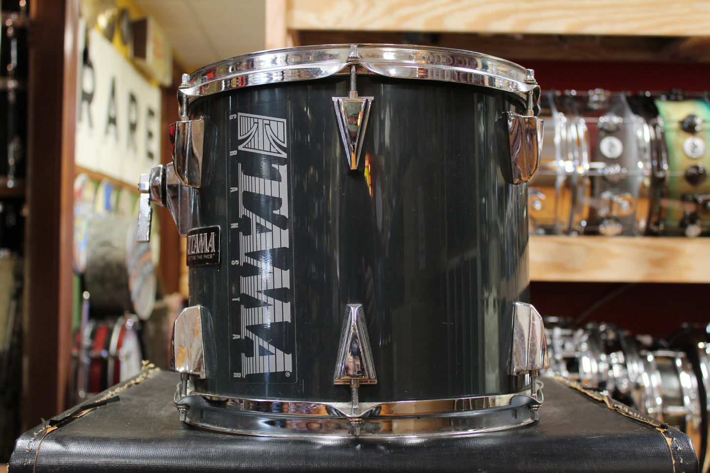 1980s Tama 11x12 Granstar Tom in Gun Metallic Grey
