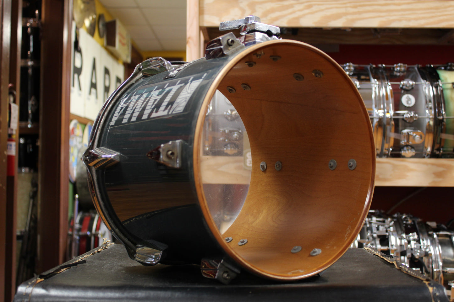 1980s Tama 11x12 Granstar Tom in Gun Metallic Grey