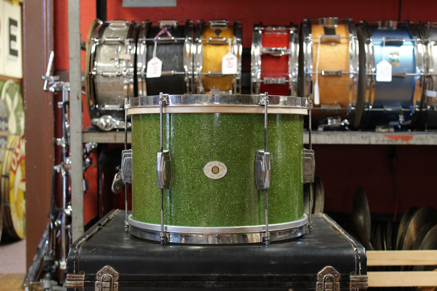 1940's Ludwig and Ludwig 9x13 Tom in Green Flash Pearl